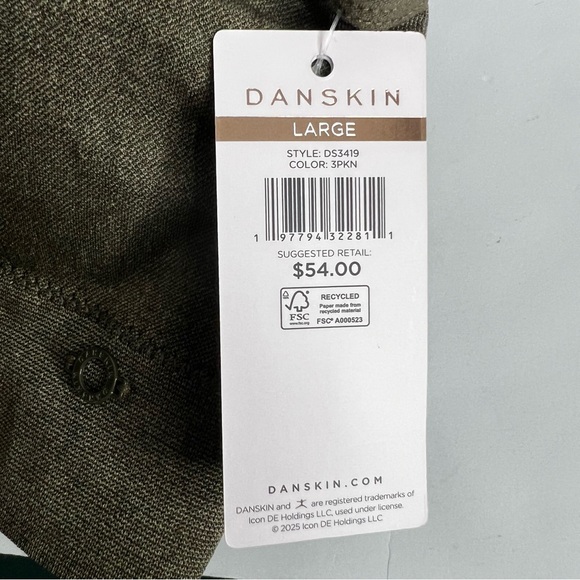 DANSKIN Women’s Bras Sz Large Lot/3 Pullover Removable Pads Multi Colors - Picture 8 of 11